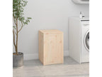 Laundry box 44x44x66 cm Solid pine wood JDQU52265