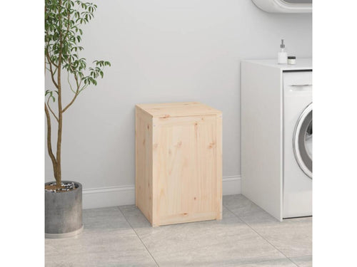 Laundry box 44x44x66 cm Solid pine wood JDQU52265