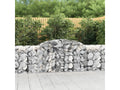 Arched gabion baskets, 11 pieces, 300x50x80/100 cm, galvanized iron, YBEK85120