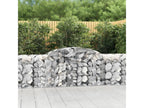 Arched gabion baskets, 11 pieces, 300x50x80/100 cm, galvanized iron, YBEK85120