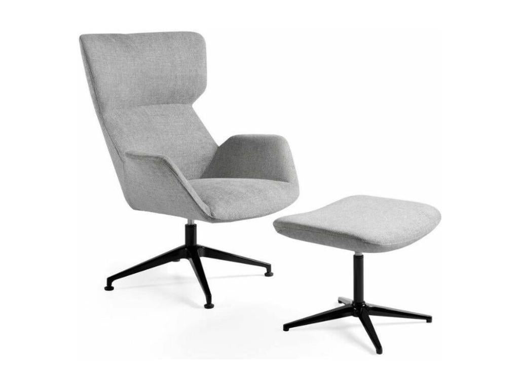 Elariva swivel footrest in fabric with steel legs - Colour 95 BKZC43698