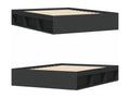 Black bed frame 150x200 cm extra large THAN64758