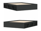 Black bed frame 150x200 cm extra large THAN64758