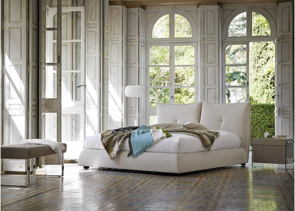 Elariva KXQO24448 bedside table with 1 drawer, lacquered wood and tempered glass