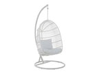 Oval Hanging Chair, White Steel - Boisona FBGM75165
