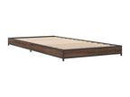 Bed frame without mattress, brown oak, 100x200 cm, UHCW51062