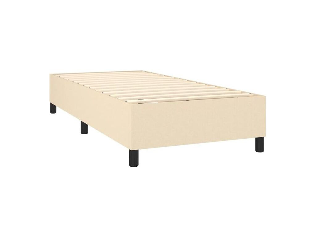 Boisona bed base and mattress, Cream 90x190 Fabric DAFI52791