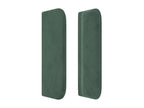 Headboard with wings, Dark Green, 93x16x78/88 cm, Velvet, ZRYI91721