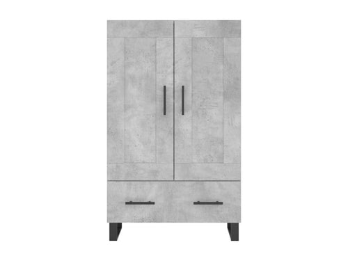 Highboard, concrete grey, 69.5x31x115 cm, engineered wood, LSOX40357