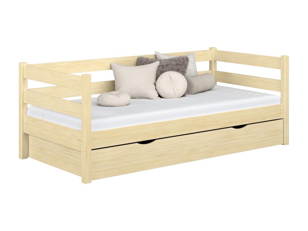 Wooden daybed - with drawer N01 Light Pine 100x180 PCQA87160