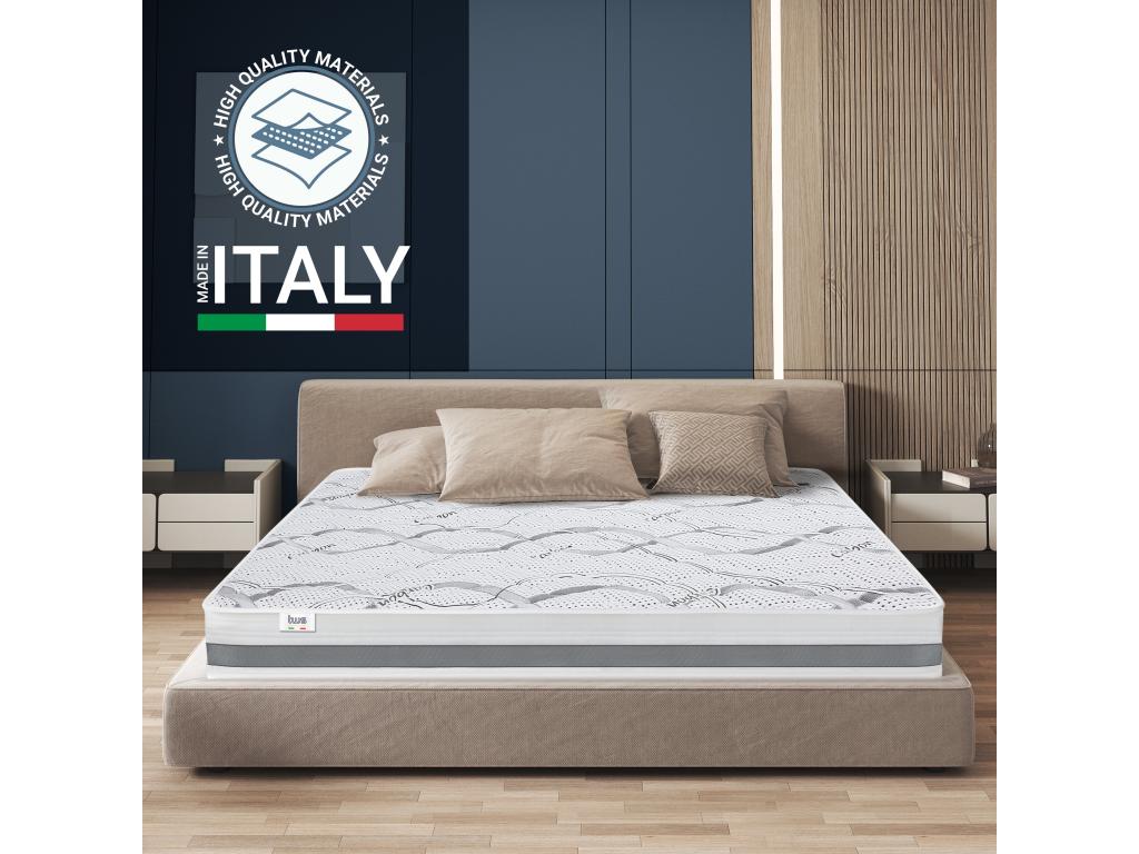 Double Mattress 165x180 with Memory Foam - Premium Quality - Height 22 cm - Made in Italy ENSN88738