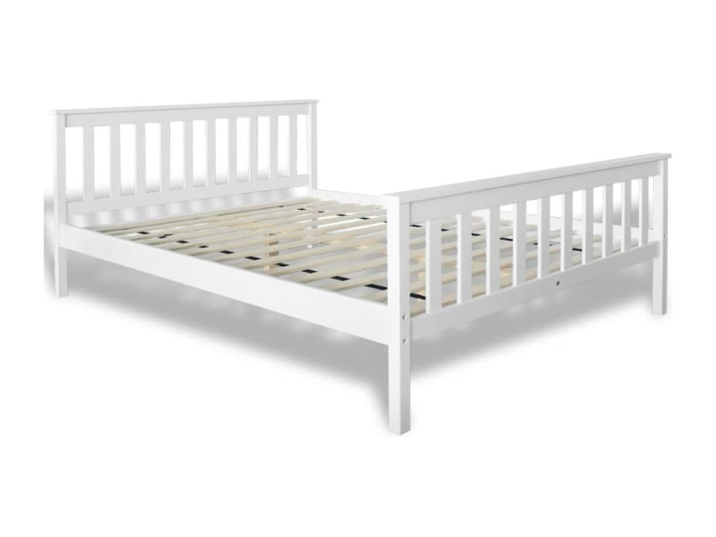 Bed with mattress, solid pine wood, 140x200 cm, OJTZ36899