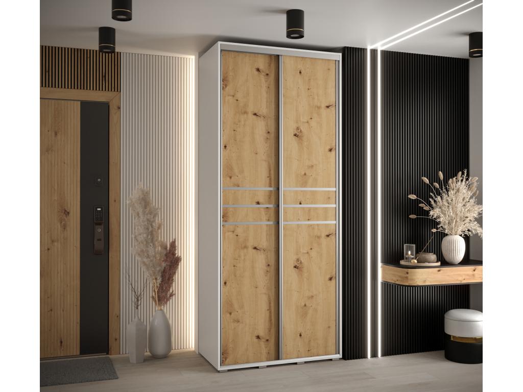 10" Sliding Door Wardrobe 235.2/100/45 2 Doors XSLO76012