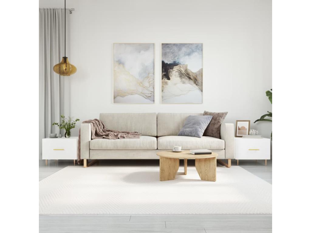 Coffee tables, 2 pcs, white, 50x50x40 cm, engineered wood, TKBI99911