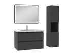 80cm Bathroom Vanity Unit with Mirror Column, 3 Colors, Anthracite TOBH90075