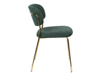 Elariva - Set of 2 chairs with gold legs - Green ZSYN79145