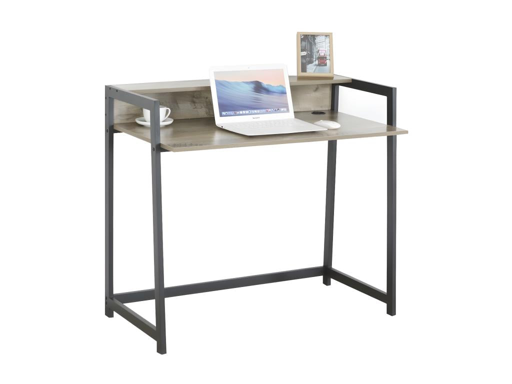 Boisona collection straight desk with exotic wood effect Boisona RXCO75340