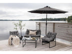Boisona parasol with tilt function and Boisona LED, black. KYKM83369