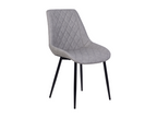 Set of 2 Boisona dining chairs, light grey PU leather, WTFB02797