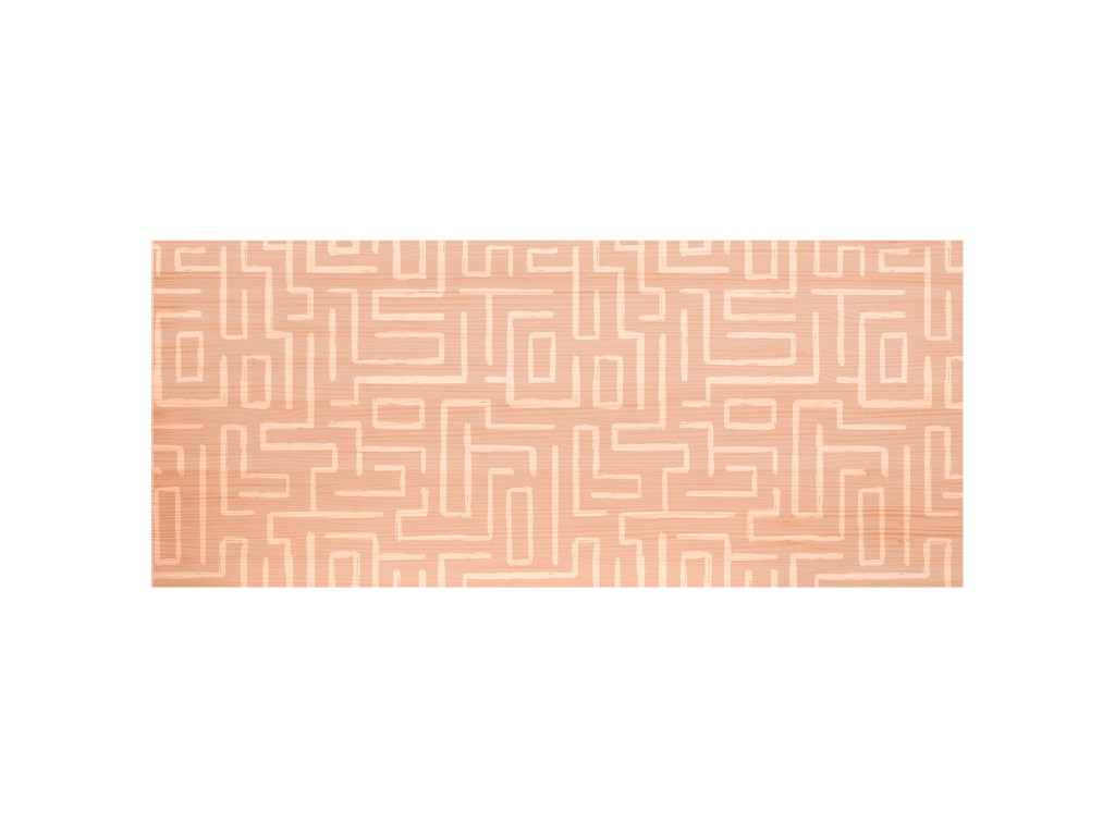 Natural pine wood printed headboard 150x80cm - Elariva RLAM85223