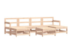 7-piece garden furniture set, solid pine wood, MPPS49484