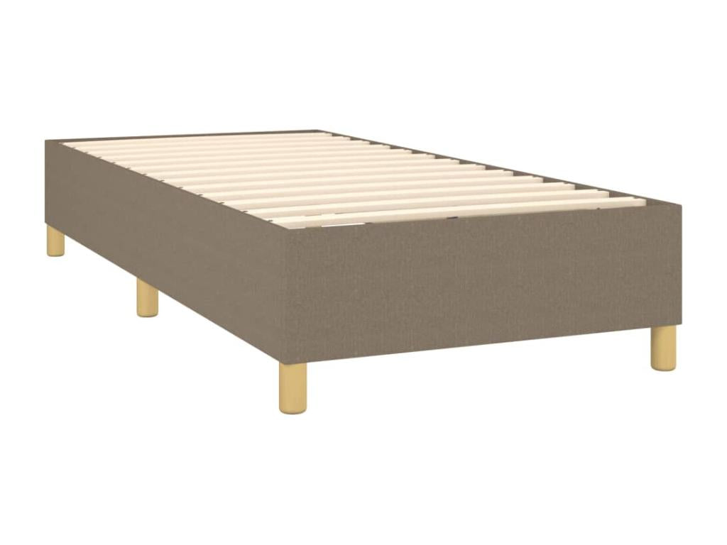 Boisona bed base, mattress, and LED lighting, 90x190 cm, fabric XQNT48876