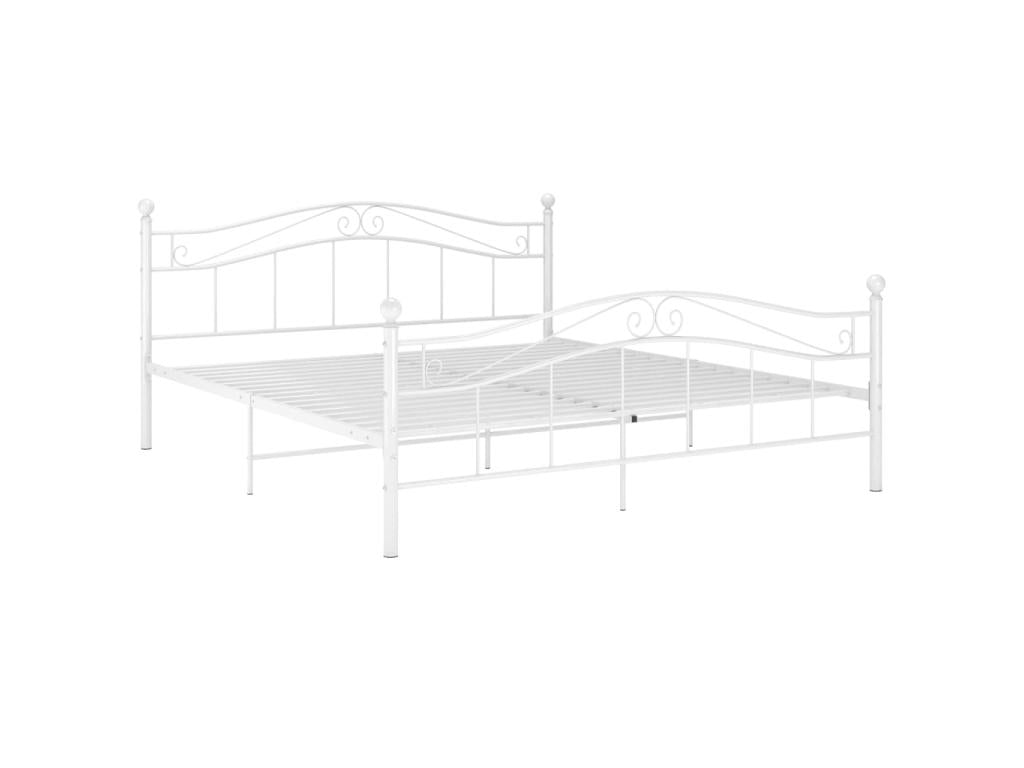 White Metal Bed 140x200 3 PPUA09767