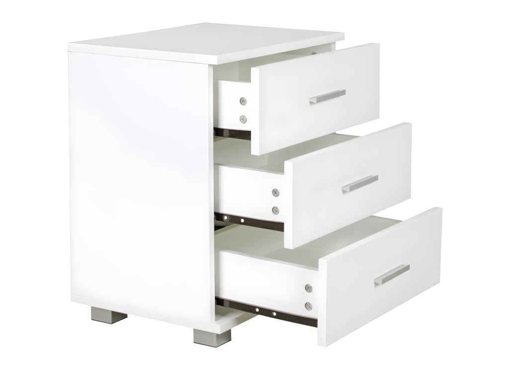 Bedside Table 45x54x34 cm Modern Nightstand with Drawer Design URAW64044