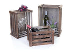 Wooden crate Elariva-C56 set of 3 brown Elariva CQZN04404