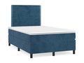 Boisona bed base and dark blue 120x190 velvet mattress ZUSW32561
