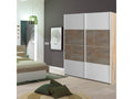 Elariva LIGHT - Wood Effect Wardrobe with Sliding Doors and Soft-Close Brake WARU37292
