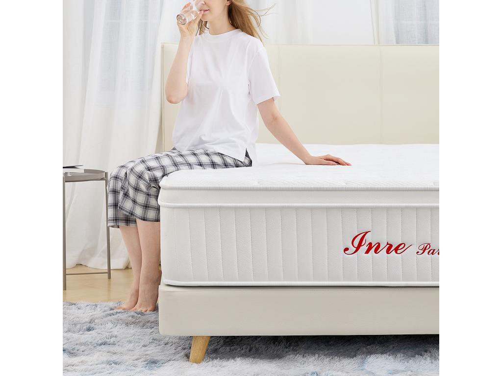Mattress 140x190 cm - 30 cm memory foam - winter/summer side - breathable - 7 ergonomic zones MGLT84245