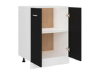 Black Kitchen Cabinet 60x46x81.5 2 OUZW63501