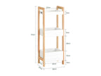 Storage Tower, Storage Shelf, Kitchen/Bathroom Shelf - 3 Tiers FRG226-WN FOSQ30602