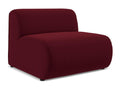 Armchair for modular sofa in velvet - burgundy - Elariva BSQX49831