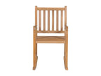 Boisona Rocking Chair with Cushion, Solid Teak Wood QTUU43688