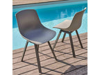 Set of 4 grey outdoor chairs EPTU14219