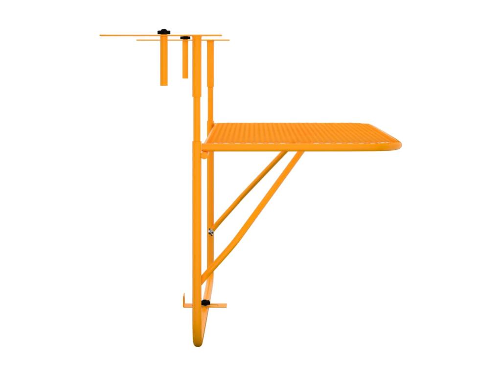 Yellow balcony table 60x40 cm Steel AFED87400