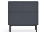 Elariva - 4-drawer chest with 1 niche, made of wood, W90xH90cm, Colour - Anthracite Grey OBMX38321