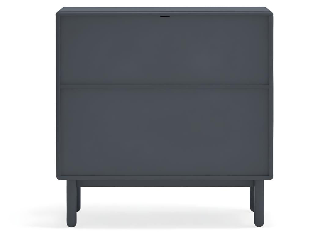 Elariva - 4-drawer chest with 1 niche, made of wood, W90xH90cm, Colour - Anthracite Grey OBMX38321