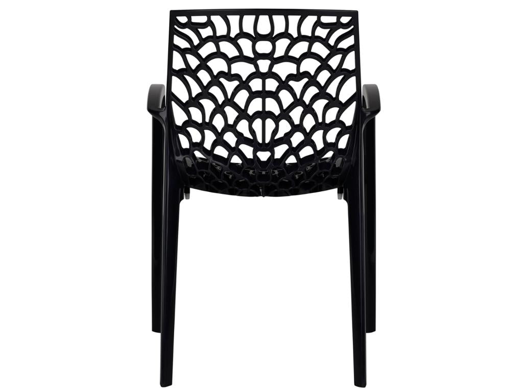 Stackable garden chair - Polypropylene - Anthracite grey - Lysvia WKVZ03039
