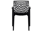 Stackable garden chair - Polypropylene - Anthracite grey - Lysvia WKVZ03039