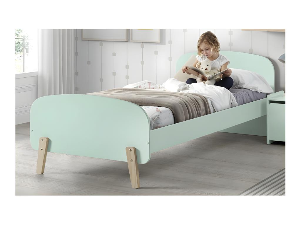 Children's Bed K1 90x200 - Slatted base included GREEN Delivered with slatted base JSZG53622