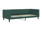 Daybed with pull-out bed and drawers, dark green, 90x200cm, velvet, YKZZ68616