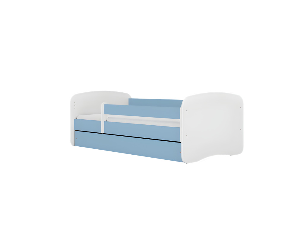 Princess blue equestrian bed without drawer with 140/70 mattress JQPP06859