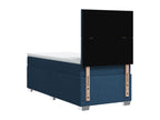 Bed base with mattress, blue, 80x200 cm, fabric, VJBV68158