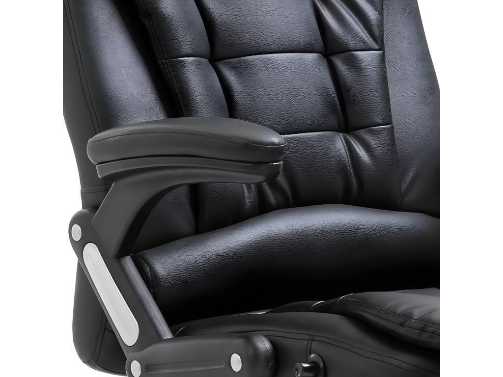 Black Faux Leather Office Chair CDDV33752