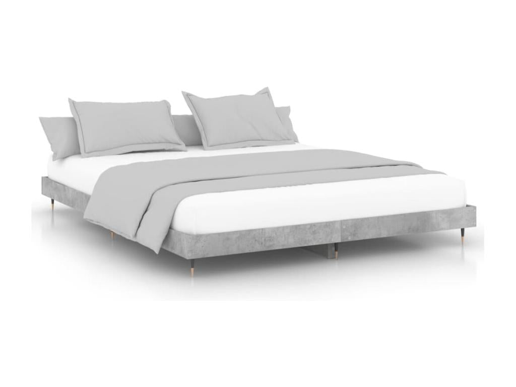 Bed frame without mattress, concrete grey, 120x200 cm, TGJM63936