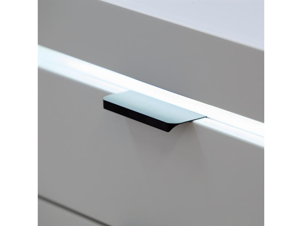 3-Door, 3-Drawer Buffet with LED Lighting Included, White VKME29136