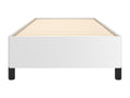 White bed frame 90x190 Faux leather SELC70869